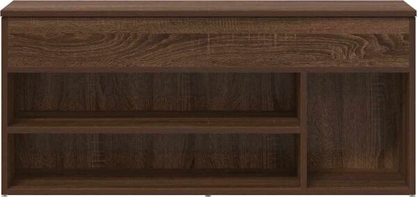 VidaXL Botník 102x30,5x45 cm kompozitní dřevo [859140] Barva: Černá
