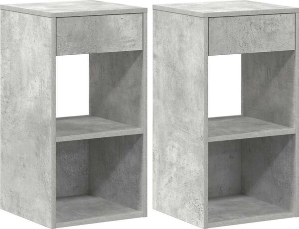 VidaXL Noční stolky se zásuvkou 2 ks 20x36x60 cm [858720] Barva: Bílá