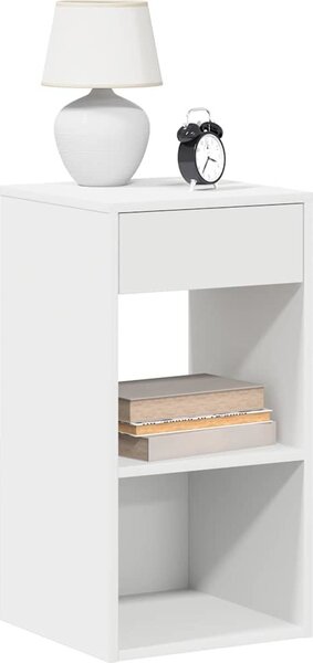 VidaXL Noční stolky se zásuvkou 2 ks 20x36x60 cm [858720] Barva: Bílá