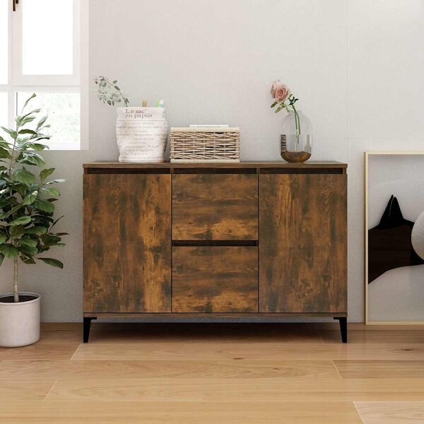 VidaXL Příborník 102 x 35 x 70 cm kompozitní dřevo [862597] Barva: Černý dub