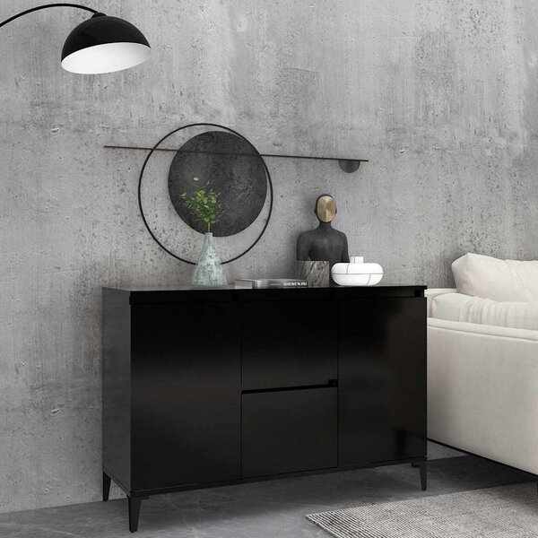 VidaXL Příborník 102 x 35 x 70 cm kompozitní dřevo [862597] Barva: Černý dub