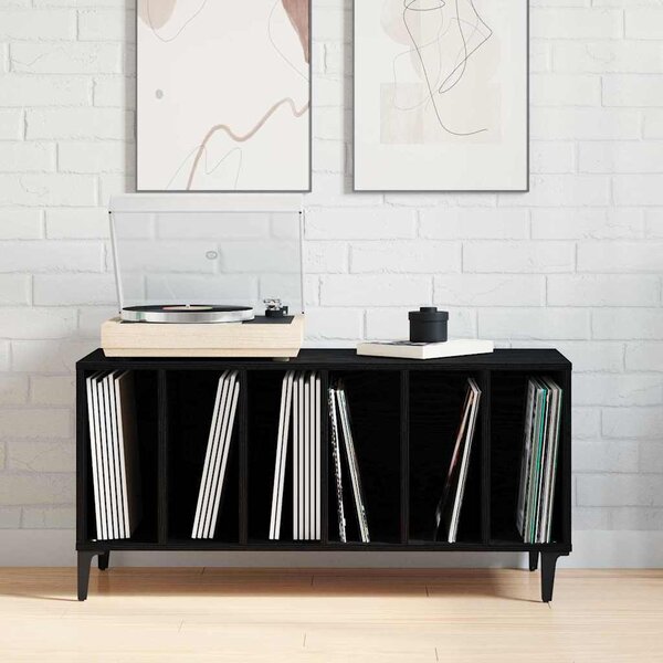 VidaXL Skříňka na LP desky 100x38x48 cm kompozitní dřevo [862869] Barva: Černý dub