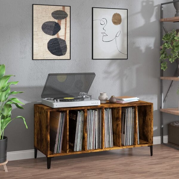 VidaXL Skříňka na LP desky 100x38x48 cm kompozitní dřevo [862869] Barva: Černý dub