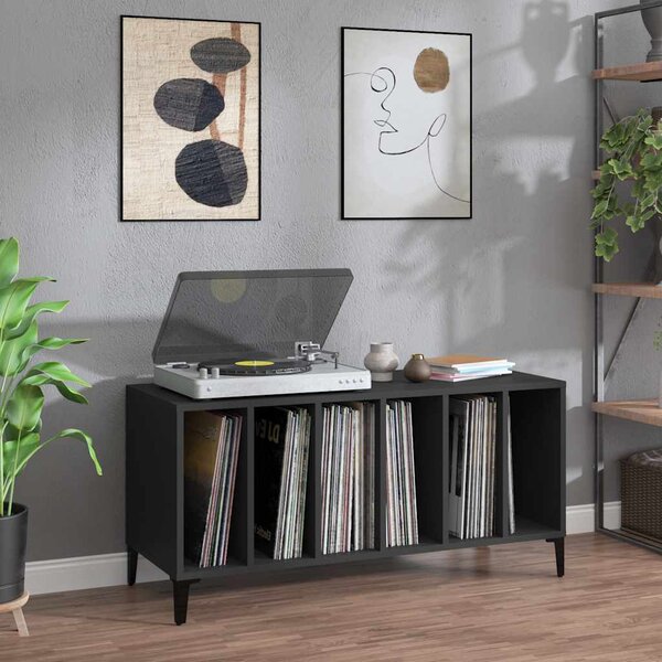 VidaXL Skříňka na LP desky 100x38x48 cm kompozitní dřevo [862869] Barva: Černý dub