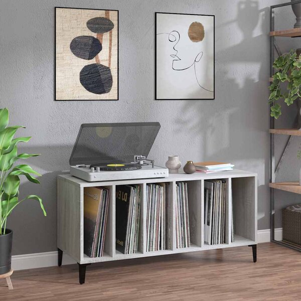 VidaXL Skříňka na LP desky 100x38x48 cm kompozitní dřevo [862869] Barva: Černý dub
