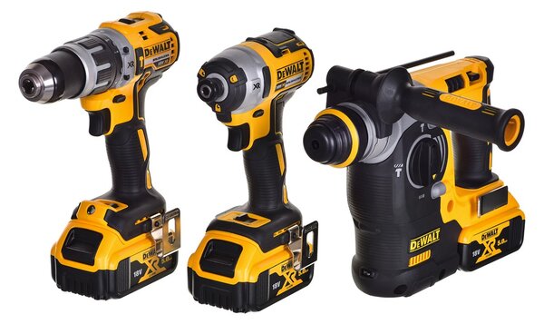 SADA NÁŘADÍ POWER TOOL COMBO DEWALT DCK368P3T-QW (DCH273+DCD796+DCF887)