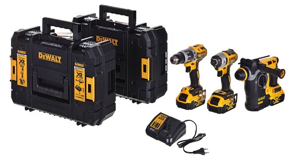 SADA NÁŘADÍ POWER TOOL COMBO DEWALT DCK368P3T-QW (DCH273+DCD796+DCF887)