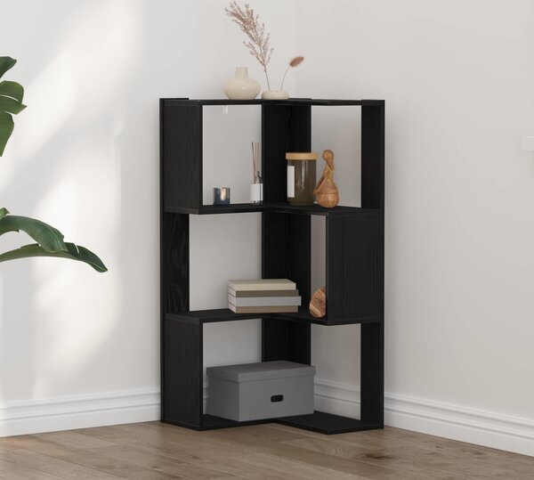 VidaXL Rohová 3patrová knihovna 50 x 50 x 102 cm kompozitní dřevo [868050] Barva: dub