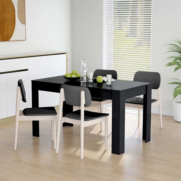 VidaXL Jídelní stůl 140 x 74,5 x 76 cm kompozitní dřevo [862053] Barva: Černý dub