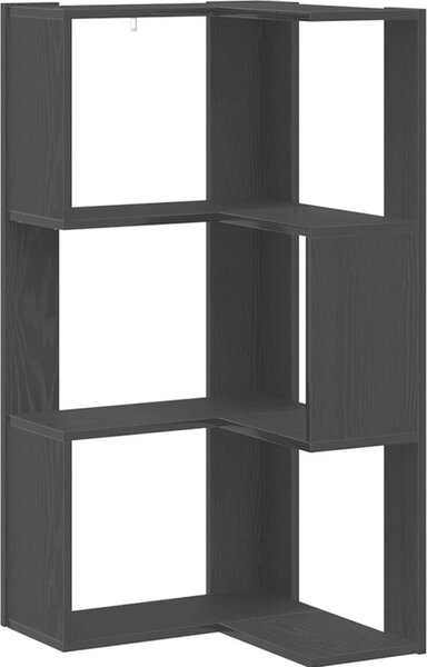VidaXL Rohová 3patrová knihovna 50 x 50 x 102 cm kompozitní dřevo [868050] Barva: dub