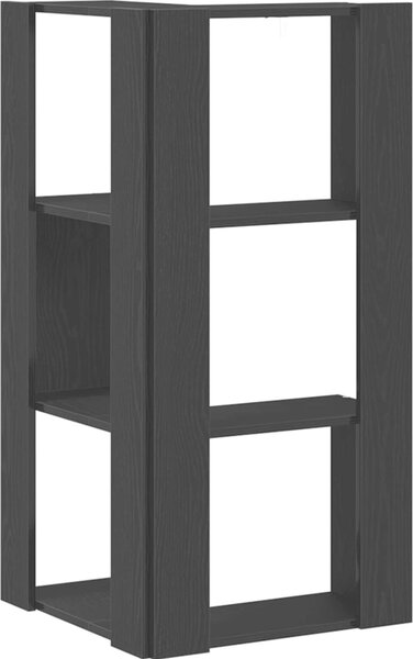 VidaXL Rohová 3patrová knihovna 50 x 50 x 102 cm kompozitní dřevo [868050] Barva: dub
