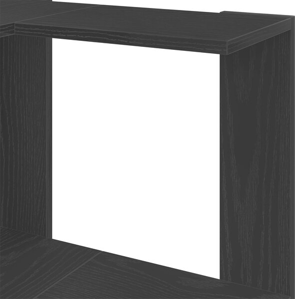 VidaXL Rohová 5patrová knihovna 50 x 50 x 179 cm kompozit [868049] Barva: kouřový dub