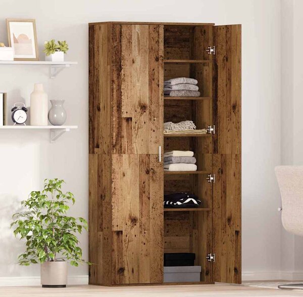 VidaXL Skříň highboard 80 x 35 x 180 cm kompozitní dřevo [3365562] Barva: Černý dub