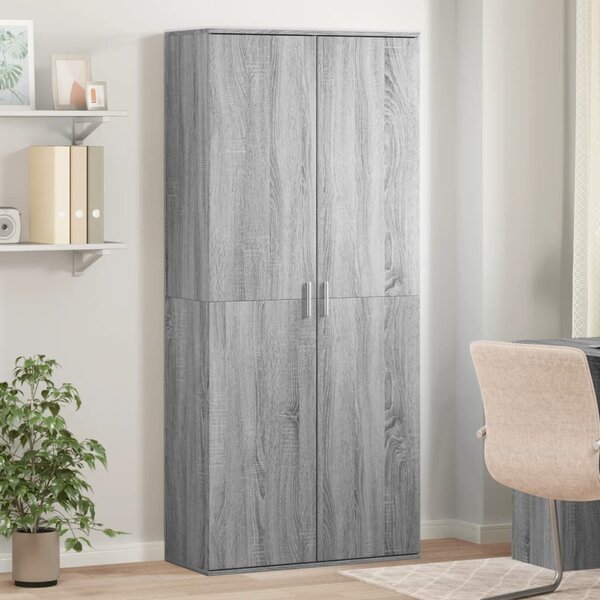 VidaXL Skříň highboard 80 x 35 x 180 cm kompozitní dřevo [3365562] Barva: Černý dub