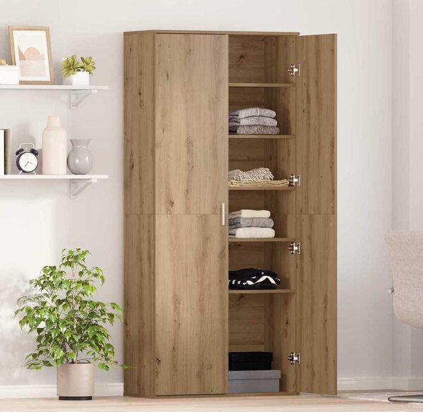 VidaXL Skříň highboard 80 x 35 x 180 cm kompozitní dřevo [3365562] Barva: Černý dub