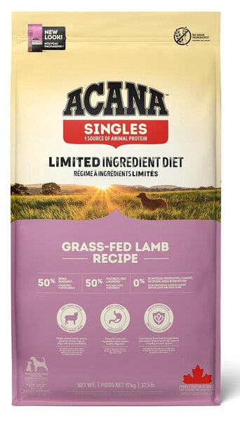 ACANA Singles Grass-Fed Lamb Mono - suché krmivo pro psy - 17kg
