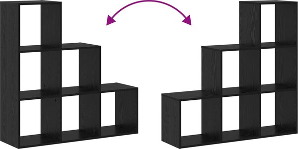 VidaXL Knihovna/dělící stěna 3patrová 99x29x99 cm kompozit [879662] Barva: dub sonoma
