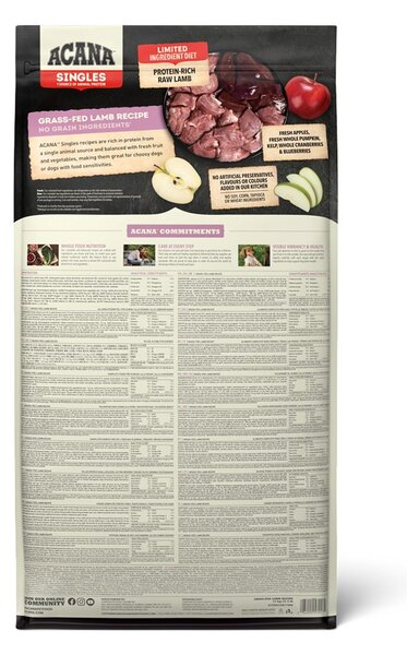 ACANA Singles Grass-Fed Lamb Mono - suché krmivo pro psy - 17kg
