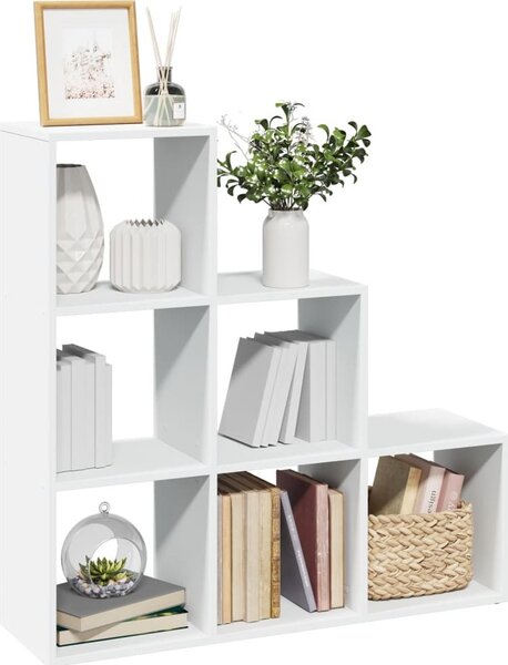 VidaXL Knihovna/dělící stěna 3patrová 99x29x99 cm kompozit [879662] Barva: dub sonoma