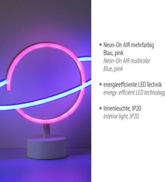 LEUCHTEN DIREKT is JUST LIGHT LED stolní lampa dekorační vícebarevný motiv na baterie s vypínačem LD 85029-70