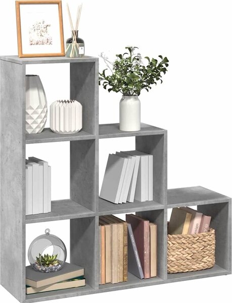 VidaXL Knihovna/dělící stěna 3patrová 99x29x99 cm kompozit [879662] Barva: dub sonoma