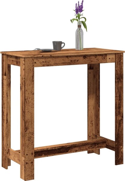 VidaXL Barový stůl 102 x 50 x 103,5 cm kompozitní dřevo [868079] Barva: Bílá
