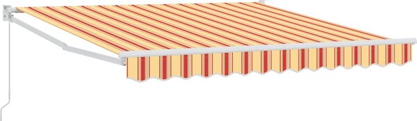 VidaXL Zatahovací markýza modrá a bílá 3 x 2,5 m textil a hliník [3425864] Barva: Taupe (antracitový rám)