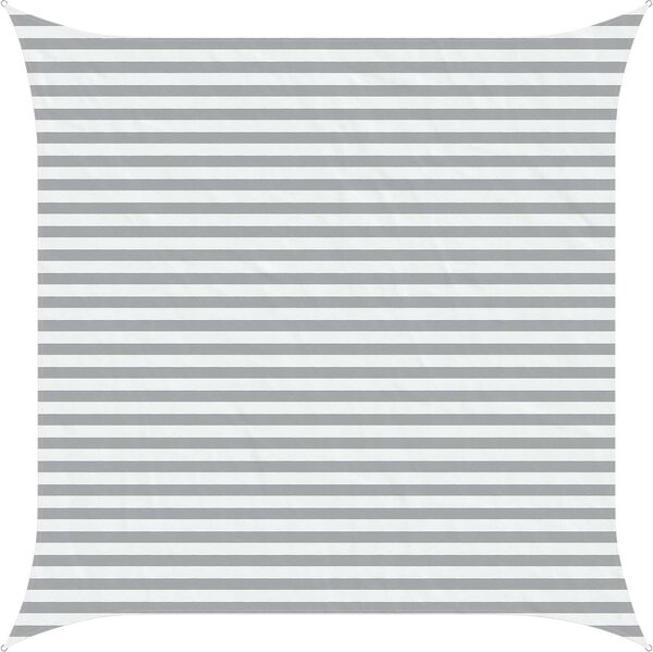 VidaXL Stínicí plachta 3,6 x 3,6 m 100% polyester oxford [42030994] Barva: Světlá šedá a bílá