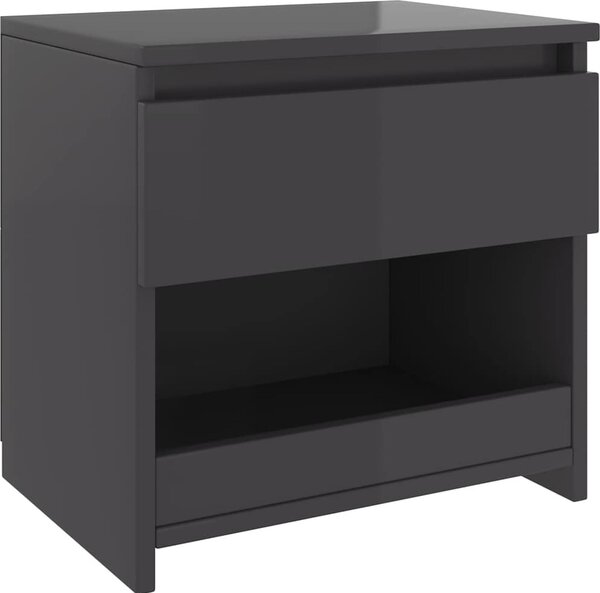 VidaXL Noční stolky 2 ks 40 x 30 x 39 cm kompozitní dřevo [803460] Barva: Černá