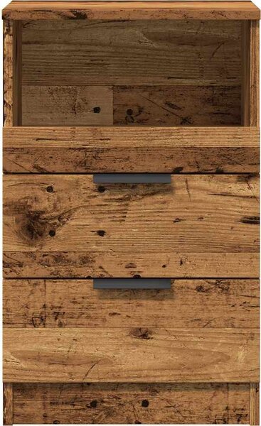 VidaXL Bedside Cabinet 2 ks Medium Engineered Wood [856845] Barva: Bílá