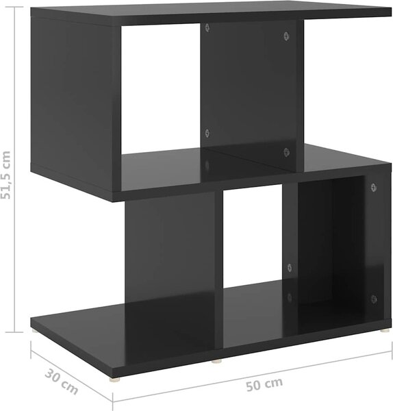 VidaXL Noční stolek 50x30x51,5 cm kompozitní dřevo [806378] Barva: Bílá