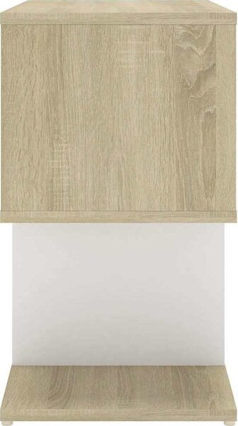 VidaXL Noční stolek 50x30x51,5 cm kompozitní dřevo [806378] Barva: Bílá