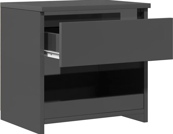 VidaXL Noční stolky 2 ks 40 x 30 x 39 cm kompozitní dřevo [803460] Barva: Černá