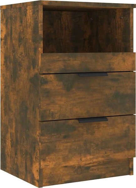 VidaXL Bedside Cabinet 2 ks Medium Engineered Wood [856845] Barva: Bílá