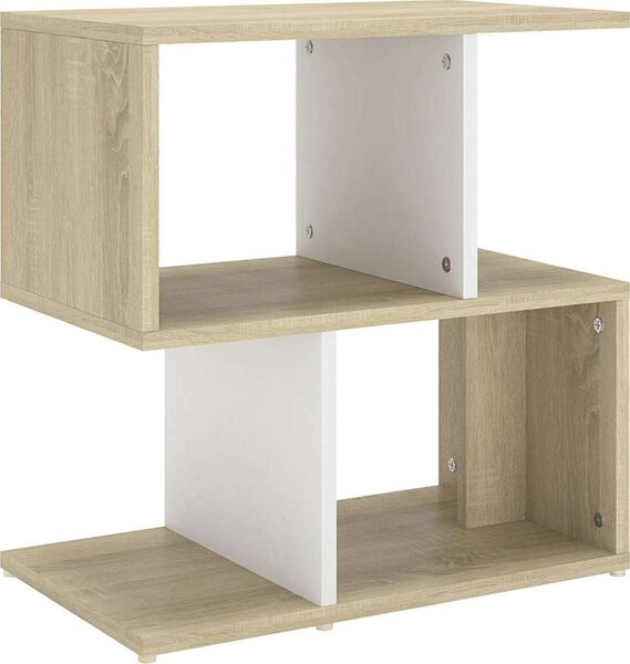VidaXL Noční stolek 50x30x51,5 cm kompozitní dřevo [806378] Barva: Bílá