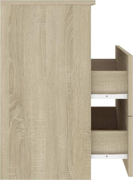 VidaXL Noční stolky 2 ks 50 x 32 x 60 cm kompozitní dřevo [803289] Barva: dub sonoma