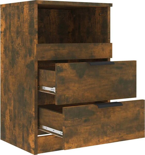 VidaXL Bedside Cabinet 2 ks Medium Engineered Wood [856845] Barva: Bílá
