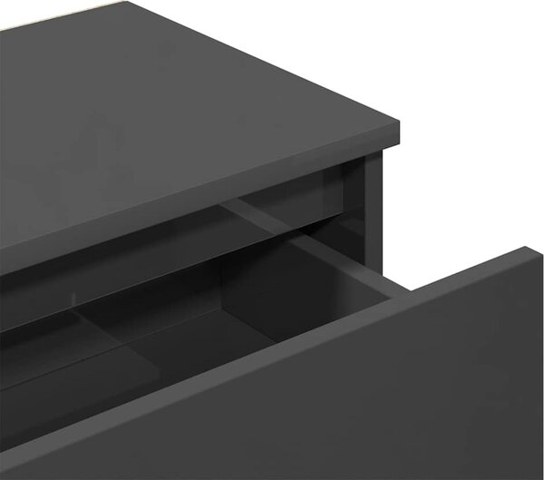 VidaXL Noční stolky 2 ks 40 x 30 x 39 cm kompozitní dřevo [803460] Barva: Černá