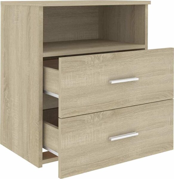 VidaXL Noční stolky 2 ks 50 x 32 x 60 cm kompozitní dřevo [803289] Barva: dub sonoma