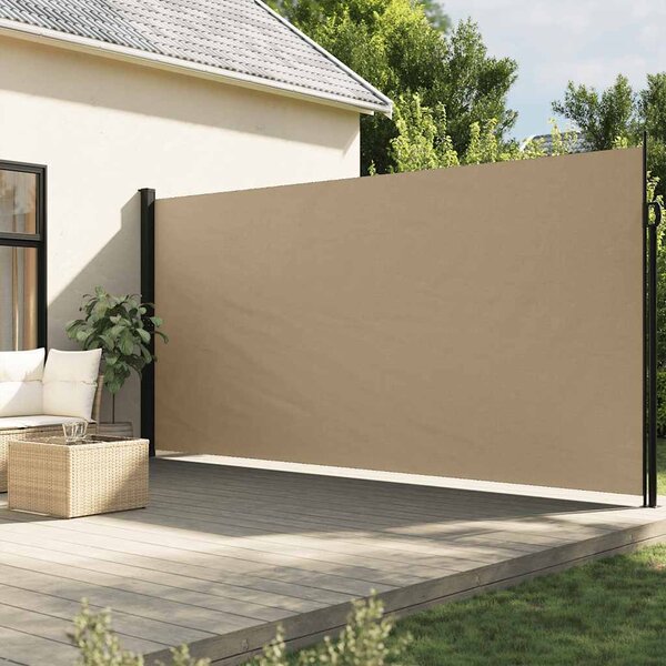 VidaXL Zatahovací boční markýza 220 x 600 cm [42035546] Barva: Černá