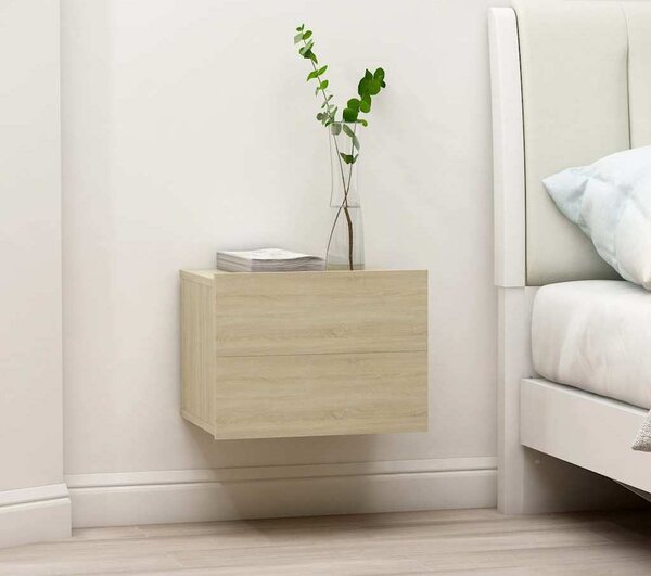 VidaXL Nástěnné noční stolky 2 ks 40 x 32 x 30 cm [801060] Barva: Bílá
