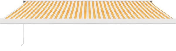 VidaXL Zatahovací markýza antracitová 4 x 3 m textil a hliník [3154533] Barva: Krémová (bílý rám)