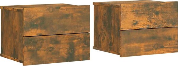 VidaXL Nástěnné noční stolky 2 ks 40 x 32 x 30 cm [801060] Barva: Bílá