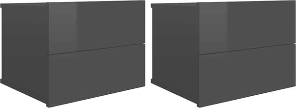 VidaXL Nástěnné noční stolky 2 ks 40 x 32 x 30 cm [801060] Barva: Bílá