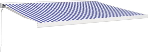 VidaXL Zatahovací markýza antracitová 4 x 3 m textil a hliník [3154533] Barva: Krémová (bílý rám)