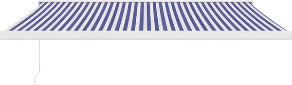 VidaXL Zatahovací markýza antracitová 4 x 3 m textil a hliník [3154533] Barva: Krémová (bílý rám)