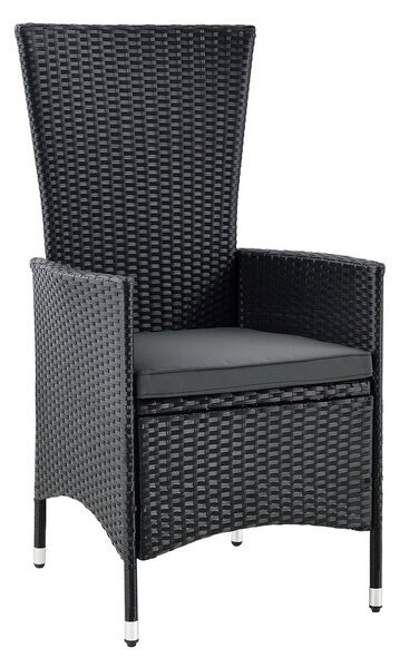 Juskys Zahradní ratanový set Rimini Plus - černý