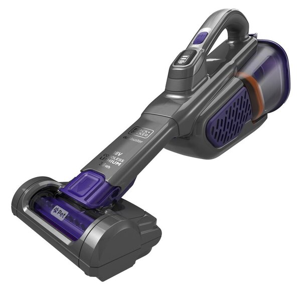 Black+Decker Black & Decker BHHV520BFP ruční vysavač Černá, Fialová Bezsáčkové