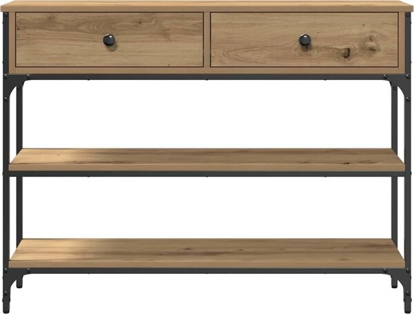 VidaXL Konzolový stolek 100 x 25 x 75 cm kompozitní dřevo [863512] Barva: dub artisan