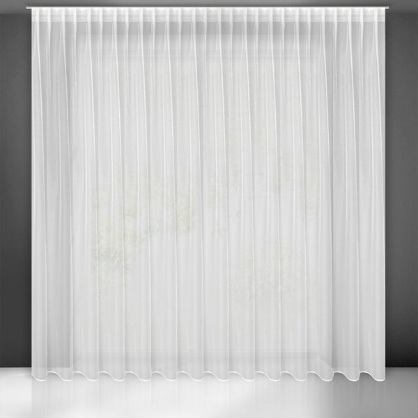 Bílá záclona na flex pásce TONIA 400x300 cm